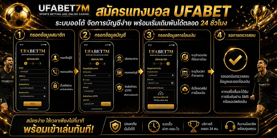 สมัครแทงบอล UFABET ระบบออโต้ จัดการบัญชีง่าย